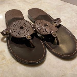 Jack Rogers Thongs, Brown 10M. New without Tags/Box. Never Worn.